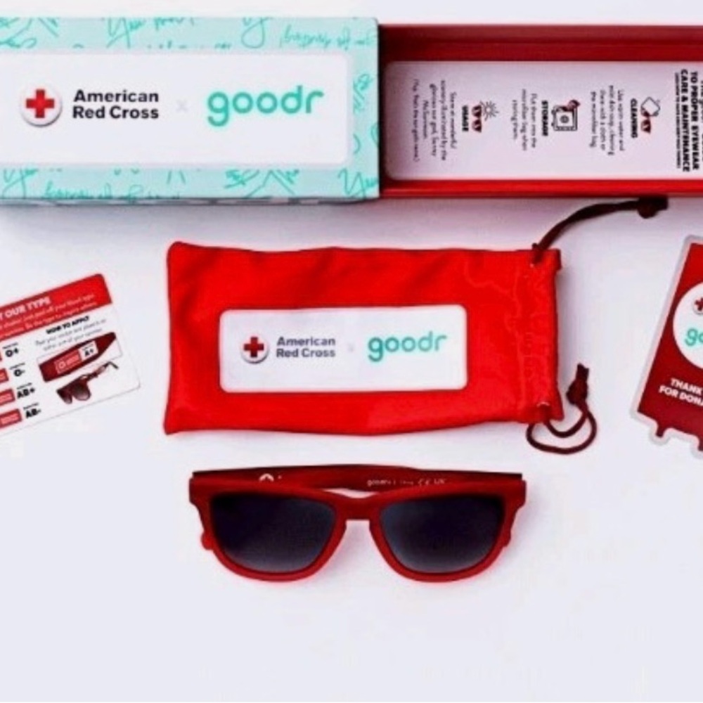 American Red Cross Limited Edition Goodr Sunglasses
